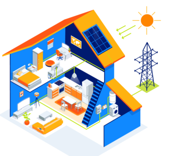 illustration panneaux solaires
