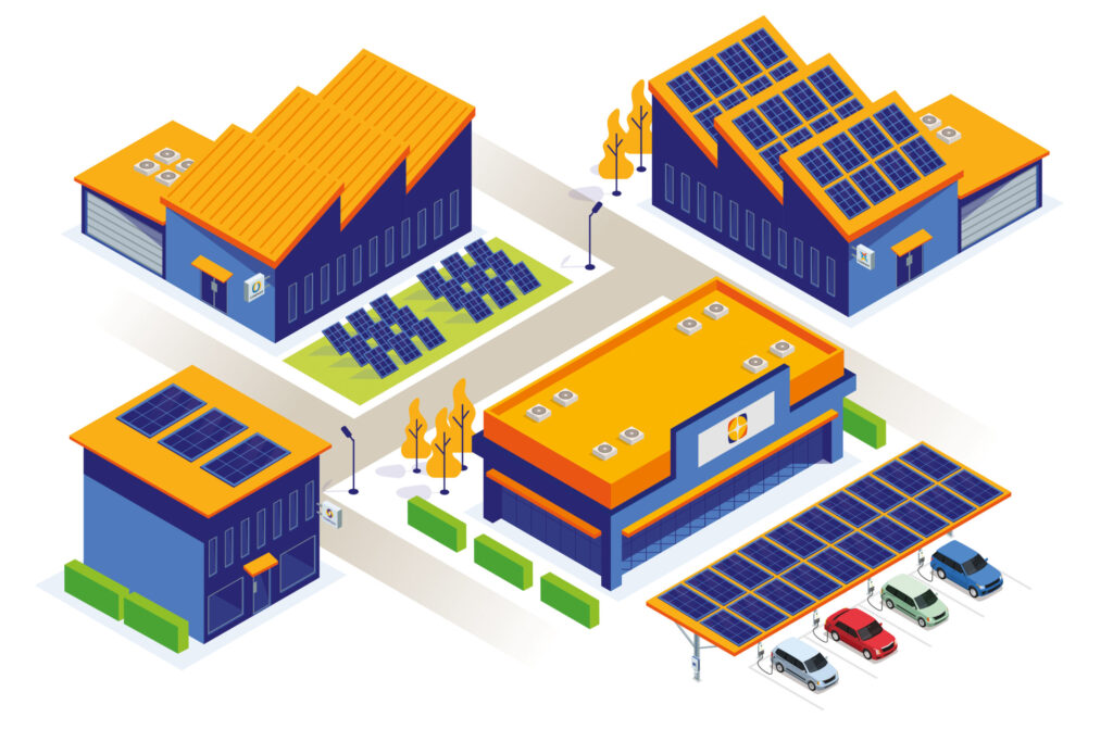 schéma d'installation solaire et d'autoconsommation